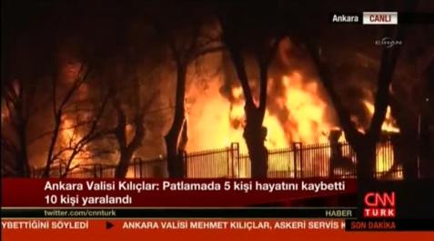 Explosión con coche bomba en Ankara Explosión con coche bomba en Ankara
