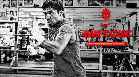Manny Pacquiao, en un anuncio de Nike. Manny Pacquiao, en un anuncio de Nike.
