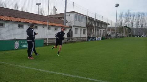 Roberto Torres, este miércoles en Tajonar. Roberto Torres, este miércoles en Tajonar.