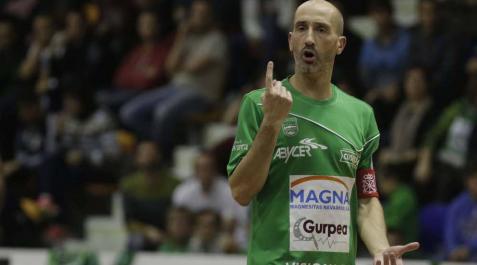 Javi Eseverri, durante un partido del Magna. Javi Eseverri, durante un partido del Magna.