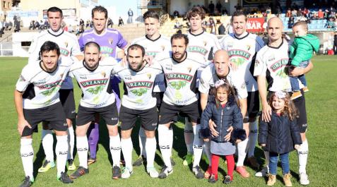 Once titular del Tudelano en uno de los partidos de esta temporada en el Ciudad de Tudela. Once titular del Tudelano en uno de los partidos de esta temporada en el Ciudad de Tudela.