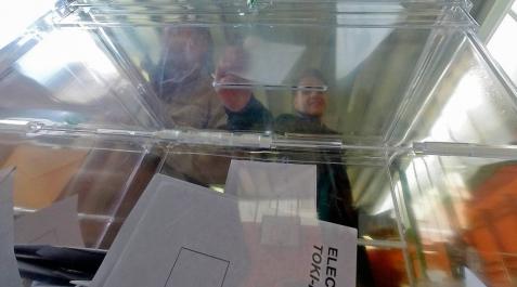 Elecciones 26J Una urna de las elecciones de mayo de 2015.