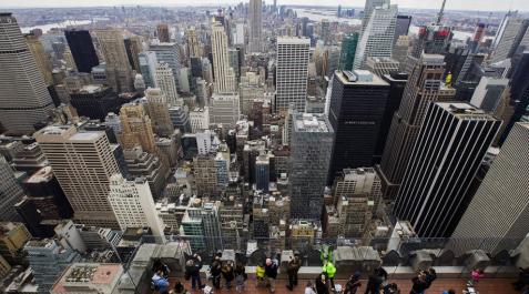 Nueva York, desde lo más alto Vista de la ciudad de Nueva York desde el punto de observación del edificio Rockefeller.