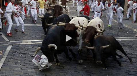 Vídeo del sexto encierro Vídeo del sexto encierro