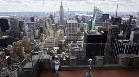 Nueva York, desde lo más alto Vista de la ciudad de Nueva York desde el punto de observación del edificio Rockefeller.
