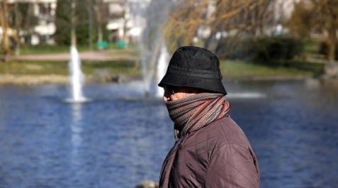 El frio en Pamplona Fotografías de la capital de Navarra durante el 17 de enero de 2017.
