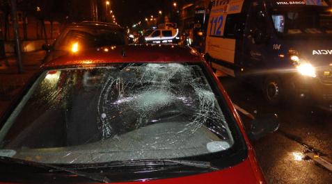 Un ciclista resulta herido en un accidente en la avenida de San Jorge Un ciclista resulta herido en un accidente en la avenida de San Jorge