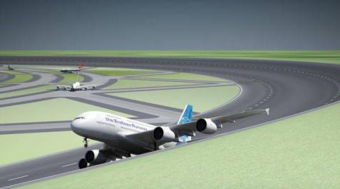 Aeropuertos con pistas de aterrizaje circulares para aprovechar mejor el viento Aeropuertos con pistas de aterrizaje circulares para aprovechar mejor el viento