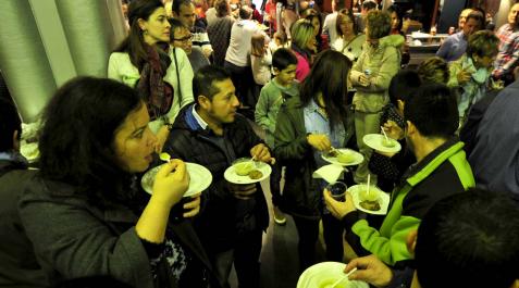 Degustación de pinchos durante las pasadas Jornadas del Brócoli de Funes. Degustación de pinchos durante las pasadas Jornadas del Brócoli de Funes.