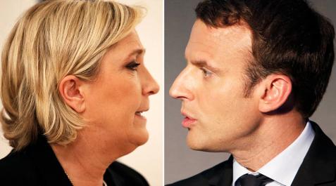 Macron y Le Pen ganarían en Francia, según los sondeos a pie de urna Macron y Le Pen ganarían en Francia, según los sondeos a pie de urna