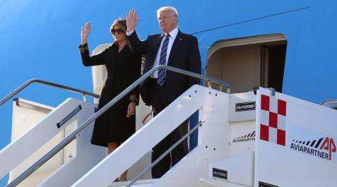 Trump inicia en Roma su gira europea tras el atentado en Manchester Trump inicia en Roma su gira europea tras el atentado en Manchester