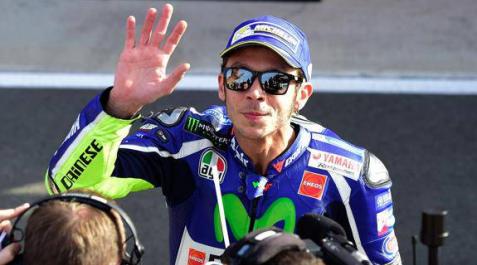 Valentino Rossi, en Cheste. Valentino Rossi, en Cheste.