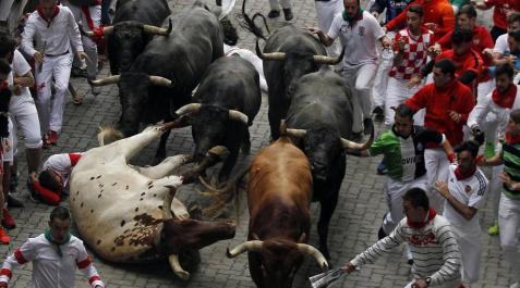 Imágenes exclusivas del octavo encierro Imágenes exclusivas del octavo encierro de los fotógrafos de Diario de Navarra.