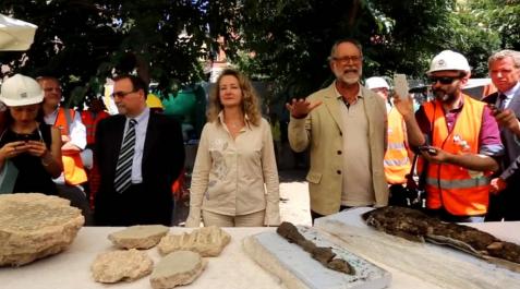 Descubren una 'mini-Pompeya' entre las obras del metro de Roma Descubren una 'mini-Pompeya' entre las obras del metro de Roma