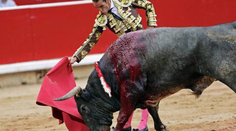 Pepe Moral logra una oreja en una ardua corrida Pepe Moral logra una oreja en una ardua corrida