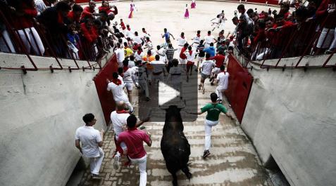 Vídeo del séptimo encierro de San Fermín 2017 Vídeo del séptimo encierro de San Fermín 2017