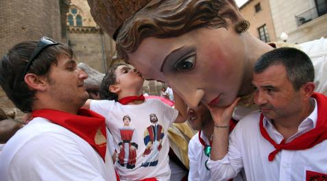 Despedida de los gigantes de Tudela Imágenes de la despedida de los gigantes de Tudela.