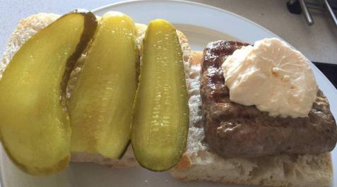 Hamburguesa con mahonesa de trufa Hamburguesa con mahonesa de trufa