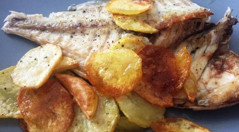 Dorada al horno con panaderas Dorada al horno con panaderas
