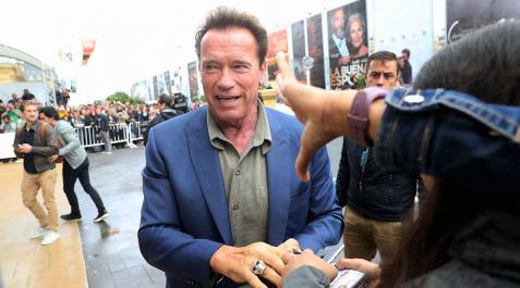San Sebastián recibe a Schwarzenegger al grito de San Sebastián recibe a Schwarzenegger al grito de