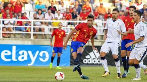Un gran Merino lidera a una renovada España sub'21 para barrer a Italia en Toledo Un gran Merino lidera a una renovada España sub'21 para barrer a Italia en Toledo