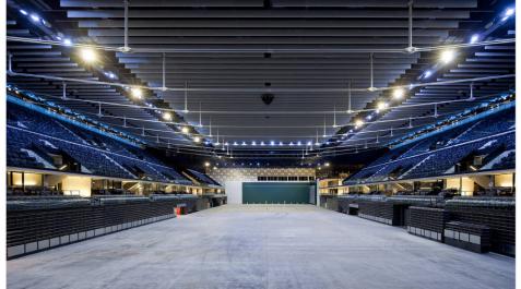 Imágenes del interior del Pabellón Navarra Arena El Pabellón Navarra Arena abrirá en septiembre de 2018, si bien las obras de apertura comenzarán este año.
