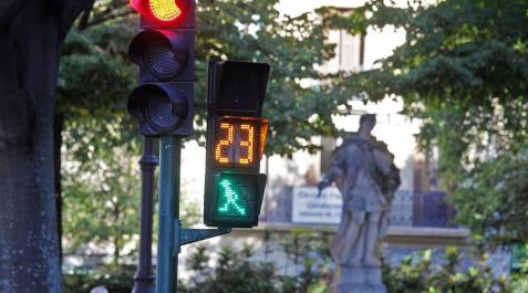 El tiempo para cruzar se acorta en el centro de Pamplona El tiempo para cruzar se acorta en el centro de Pamplona