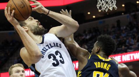 Marc Gasol entra a canasta Marc Gasol entra a canasta