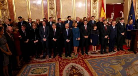 Barkos, ausente en la recepción del Congreso y el Senado a la plana mayor de la política Barkos, ausente en la recepción del Congreso y el Senado a la plana mayor de la política