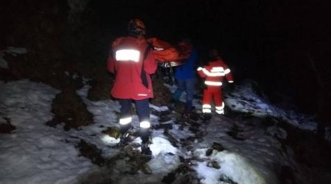Rescatado un montañero herido en el pico Azalegi Rescatado un montañero herido en el pico Azalegi