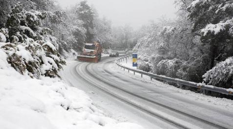 La nieve, protagonista en la mañana de este miércoles en la Comunidad foral La nieve, protagonista en la mañana de este miércoles en la Comunidad foral