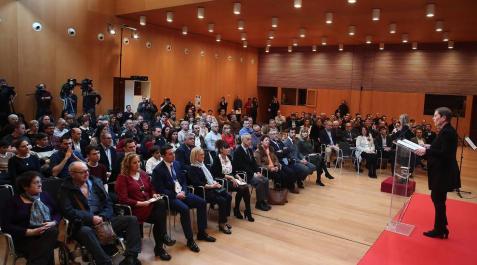 Imágenes del acto en Pamplona celebrado con motivo del Día Europeo en su recuerdo.