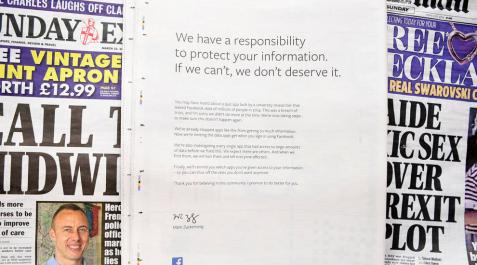 Zuckerberg pide perdón a los británicos por la filtración de datos Zuckerberg pide perdón a los británicos por la filtración de datos