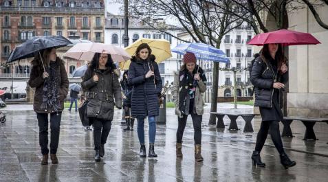 Miércoles y jueves con temporal de lluvia en Navarra Miércoles y jueves con temporal de lluvia en Navarra