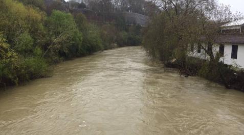 Temporal de lluvia en Navarra