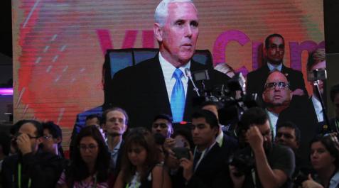 Pence dice que EE UU está Pence dice que EE UU está