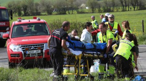 Uno de los heridos en Lantz: “El conductor del autobús iba despacio” Uno de los heridos en Lantz: “El conductor del autobús iba despacio”