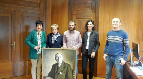 La familia de un discípulo de Maeztu dona al museo un óleo y otros recuerdos La familia de un discípulo de Maeztu dona al museo un óleo y otros recuerdos