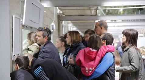 Cientos de familias se acercaron ayer hasta los Corralillos del Gas. Cientos de familias se acercaron ayer hasta los Corralillos del Gas.