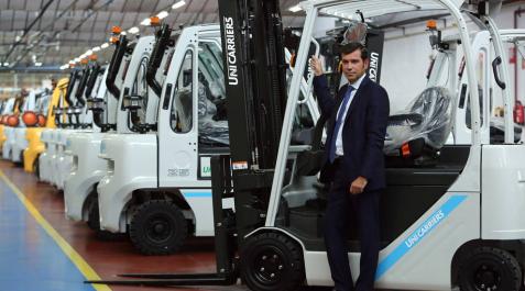 Unicarriers ha invertido cinco millones en su nueva carretilla Unicarriers ha invertido cinco millones en su nueva carretilla