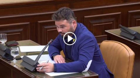Rifirrafe entre Rufián y una una diputada del PP: él la llama Rifirrafe entre Rufián y una una diputada del PP: él la llama