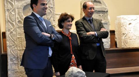 Descubren que un retrato hallado en Santacara en 1974 es Augusto divinizado Descubren que un retrato hallado en Santacara en 1974 es Augusto divinizado