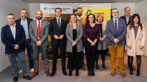 Presentación del III Alimenta Navarra Meeting Point: Unai Navarro (Coca Cola); Hector Barbarin (CNTA); Fernando Laguna (Eulen Alimentaria); José Luis Larríu (CaixaBank Empresas); Sandra Aguirre (Nagrifood); Alejandro Apezteguía (ACR Grupo); Ana Díez Fontana (CaixaBank); Toya Bernad (Nasertic); Tito Navarro (Navarra Capital); Iosu Palacios (SmartLean Solutions) y Marta Borruel (INTIA-Reyno Gourmet). Presentación del III Alimenta Navarra Meeting Point: Unai Navarro (Coca Cola); Hector Barbarin (CNTA); Fernando Laguna (Eulen Alimentaria); José Luis Larríu (CaixaBank Empresas); Sandra Aguirre (Nagrifood); Alejandro Apezteguía (ACR Grupo); Ana Díez Fontana (CaixaBank); Toya Bernad (Nasertic); Tito Navarro (Navarra Capital); Iosu Palacios (SmartLean Solutions) y Marta Borruel (INTIA-Reyno Gourmet).
