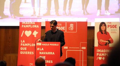Las candidatas María Chivite y Maite Esporrín protagonizaron el acto de presentación de candidaturas a las elecciones autonómicas y municipales de 2019.