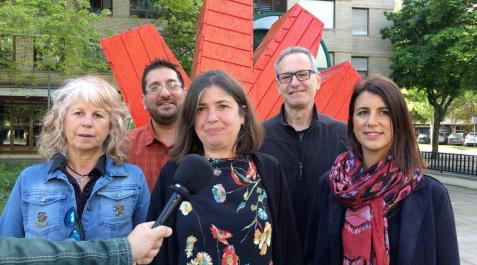 Acto electoral de la candidatura del Podemos al Ayuntamiento de Pamplona Acto electoral de la candidatura del Podemos al Ayuntamiento de Pamplona