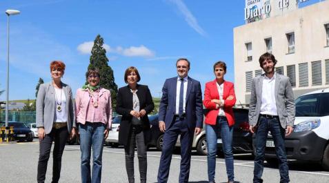 Así han llegado los candidatos a la Presidencia de Navarra a Diario de Navarra Todas las fotos de la llegada de los candidatos a la Presidencia de Navarra al debate organizado por Diario de Navarra