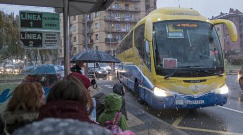 Los alumnos de Estella dejarán de tener autobús a Remontival en enero Los alumnos de Estella dejarán de tener autobús a Remontival en enero
