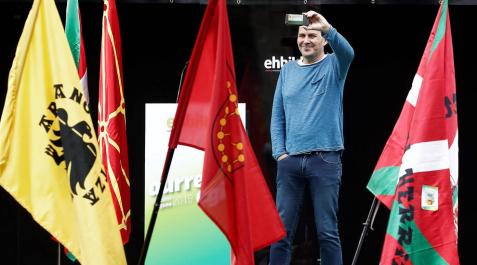 Otegi pide en Pamplona Otegi pide en Pamplona