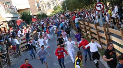 Tudela vive un cuarto encierro rápido y sin sobresaltos para los corredores Tudela vive un cuarto encierro rápido y sin sobresaltos para los corredores