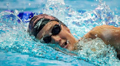 Mireia Belmonte compite en los 1500 m durante el Campeonato Mundial FINA de Gwangju Mireia Belmonte compite en los 1500 m durante el Campeonato Mundial FINA de Gwangju